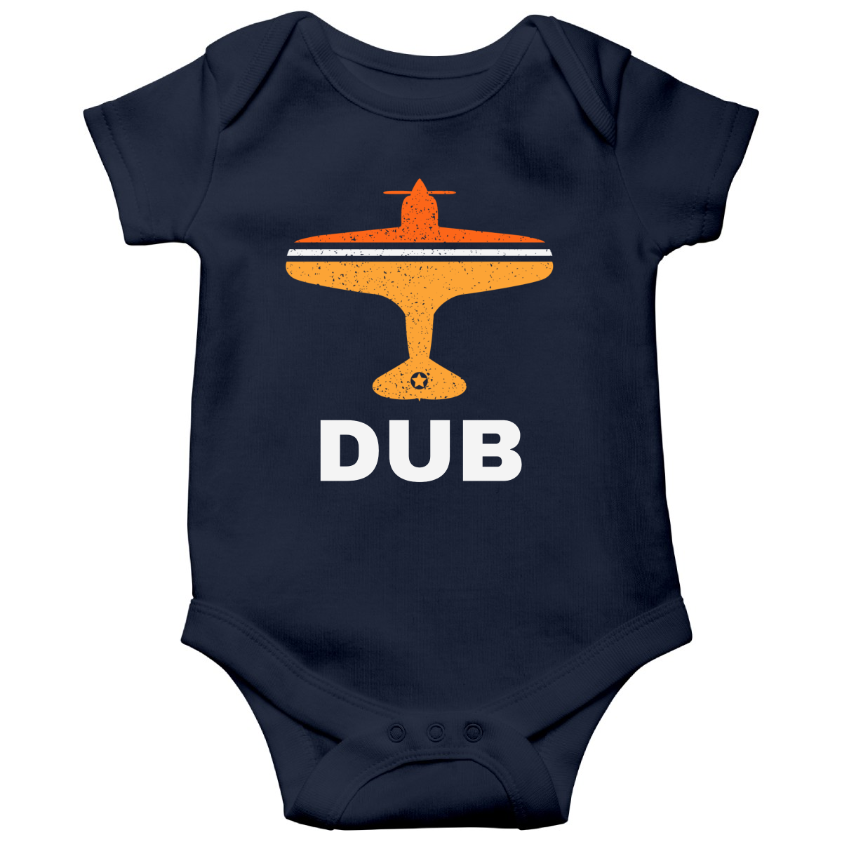 Fly Dublin DUB Airport  Baby Bodysuits | Navy