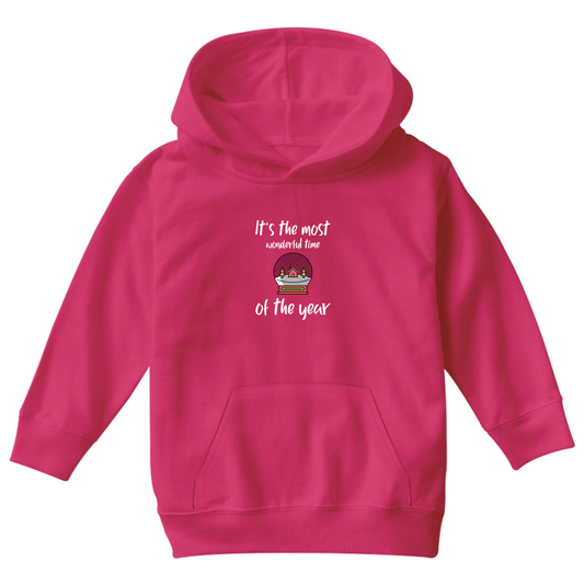 It is the Most Wonderful Time of the Year Kids Hoodie | Pink