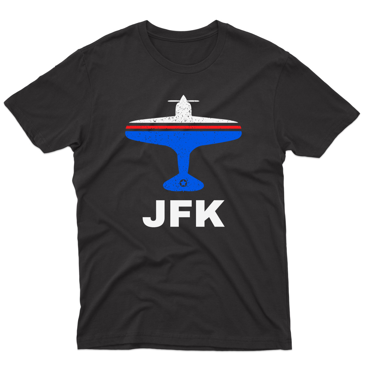 Fly New York JFK Airport Men's T-shirt | Black