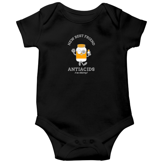 New Best Friend Baby Bodysuits | Black