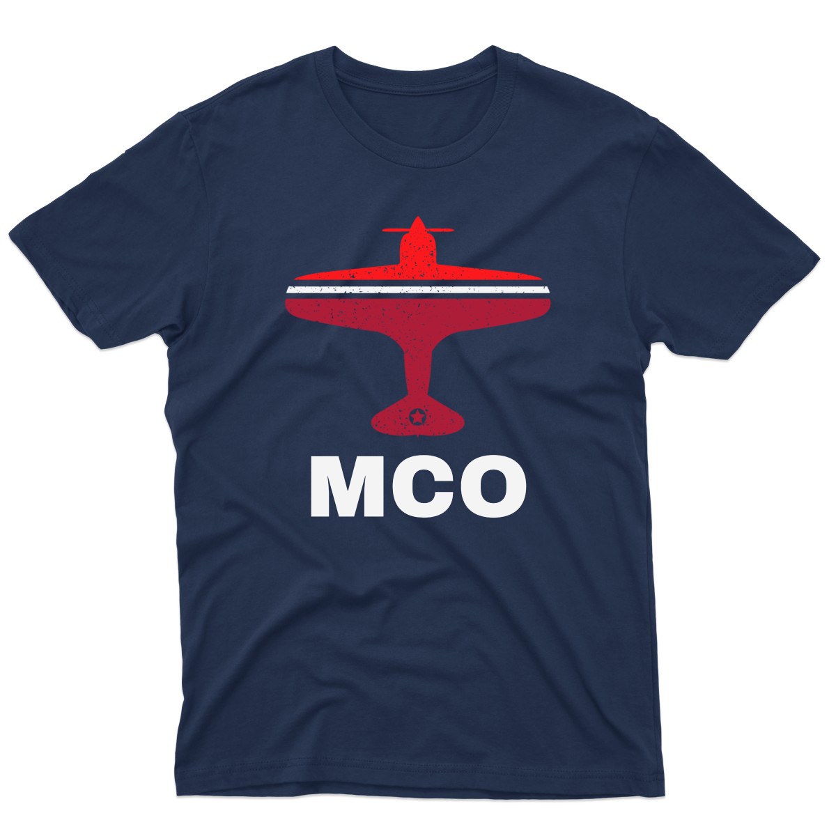 Fly Orlando MCO Airport Men's T-shirt | Navy