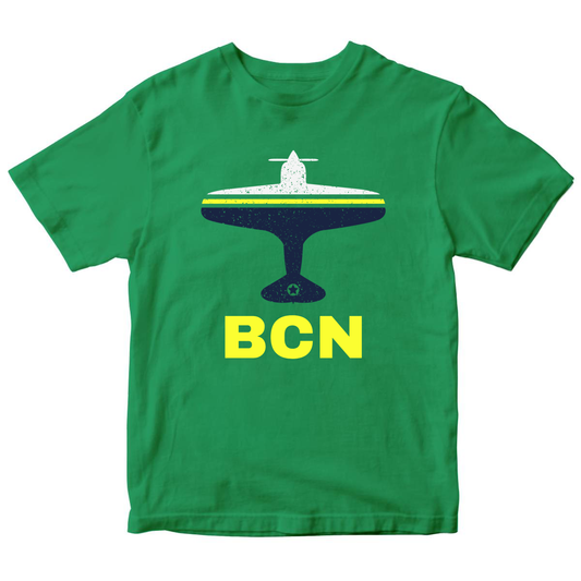 Fly Barcelona BCN Airport Kids T-shirt
