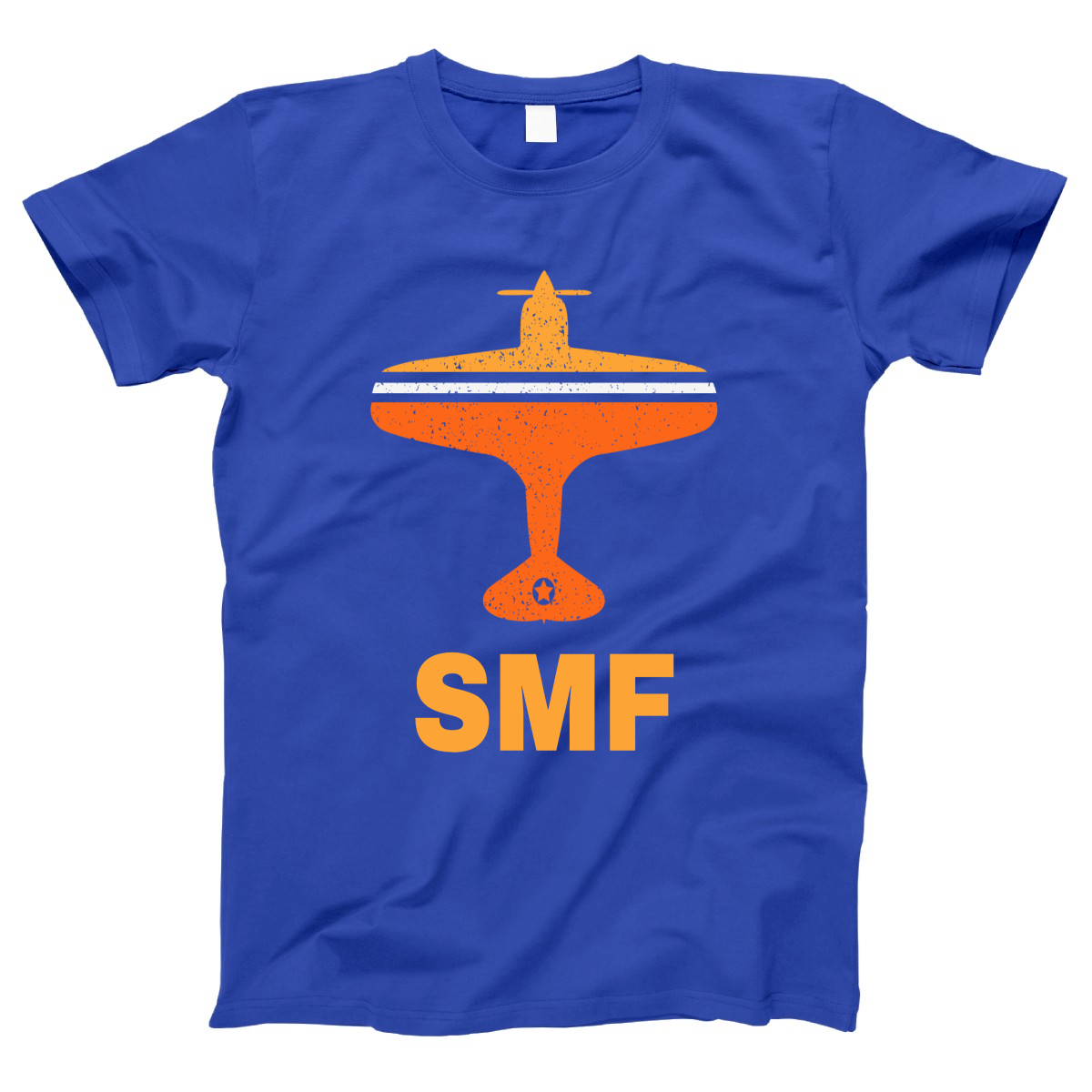 Fly Sacrameto SMF Airport Women's T-shirt | Blue