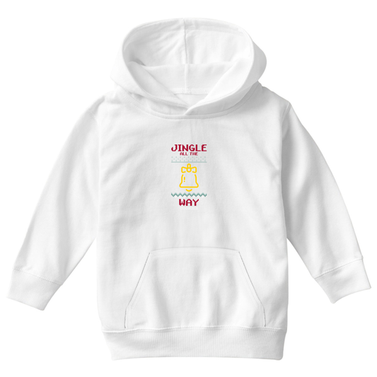 Jingle All the Way! Kids Hoodie | White