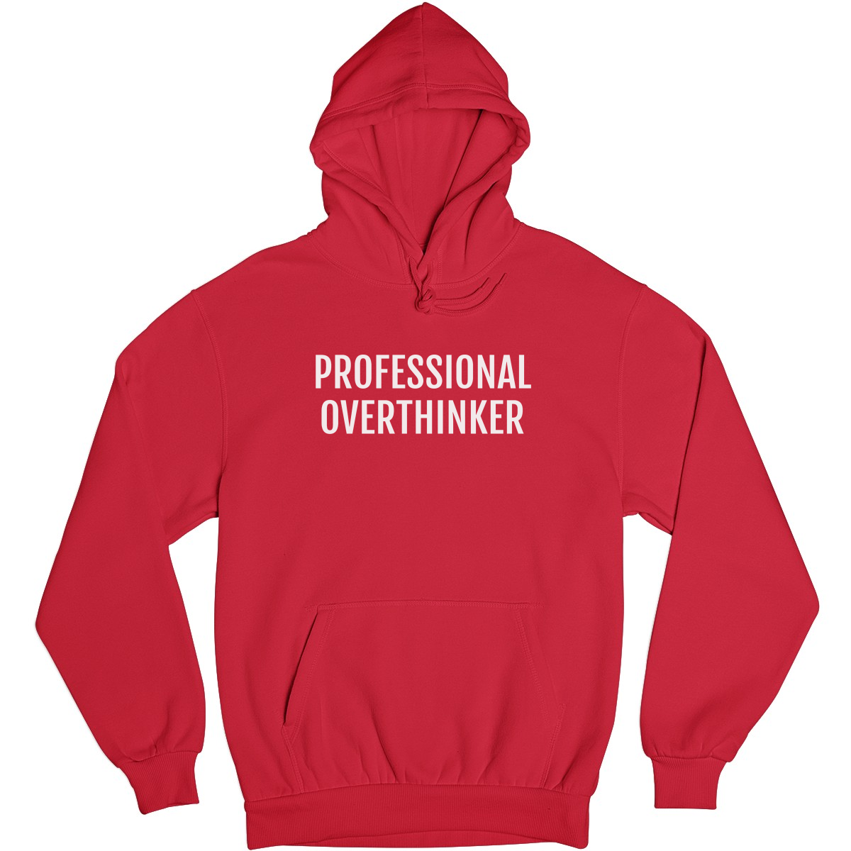 Professional Overthinker Unisex Hoodie | Red