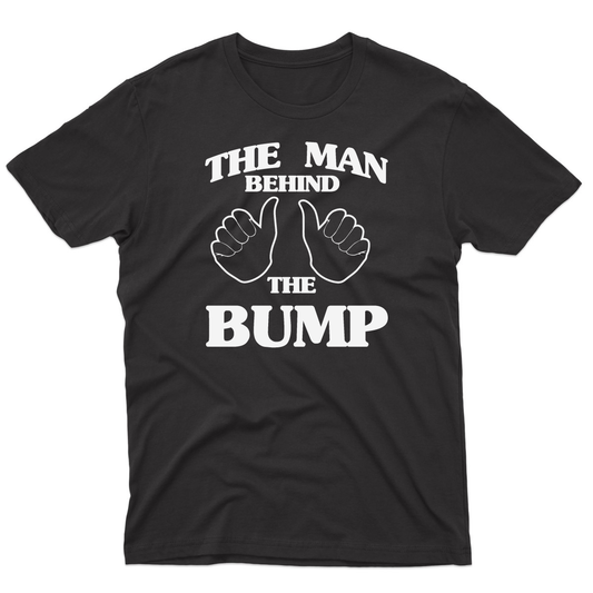 The Man Behind The Bump Men's T-shirt | Black