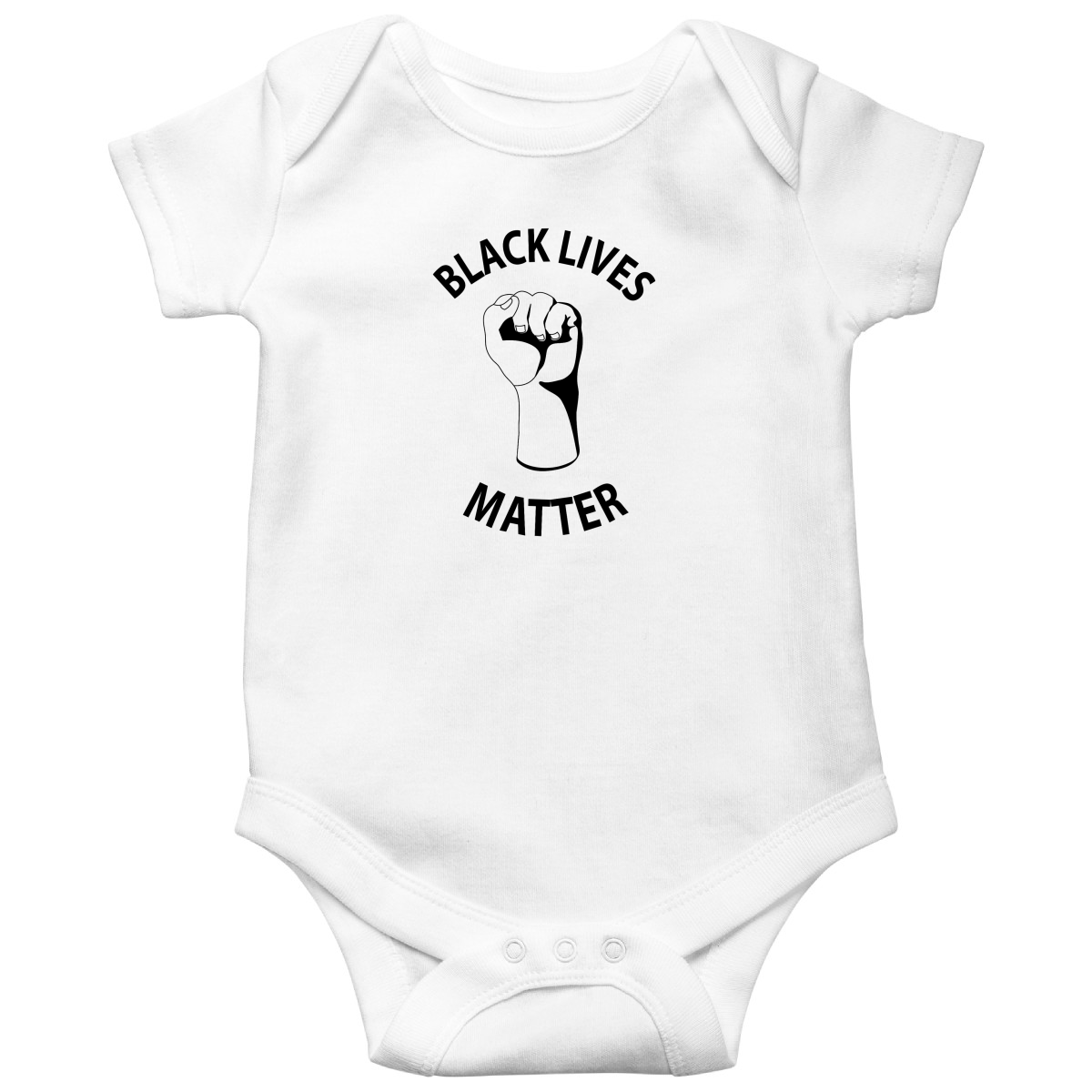 Black Lives Matter Baby Bodysuits | White