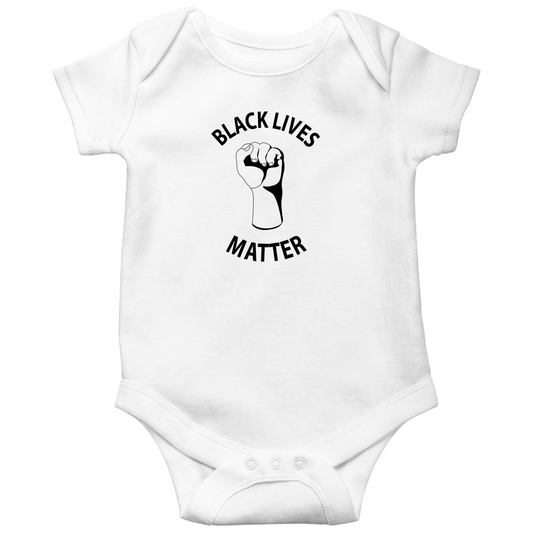 Black Lives Matter Baby Bodysuits | White
