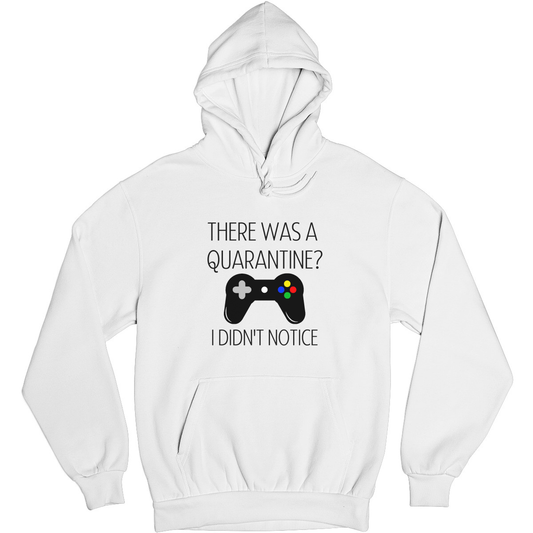 THERE WAS A QUARANTİNE Unisex Hoodie | White