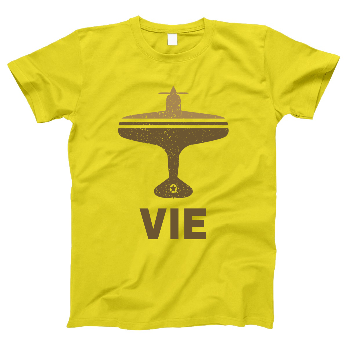 Fly Vienna VIE Airport Women's T-shirt | Yellow