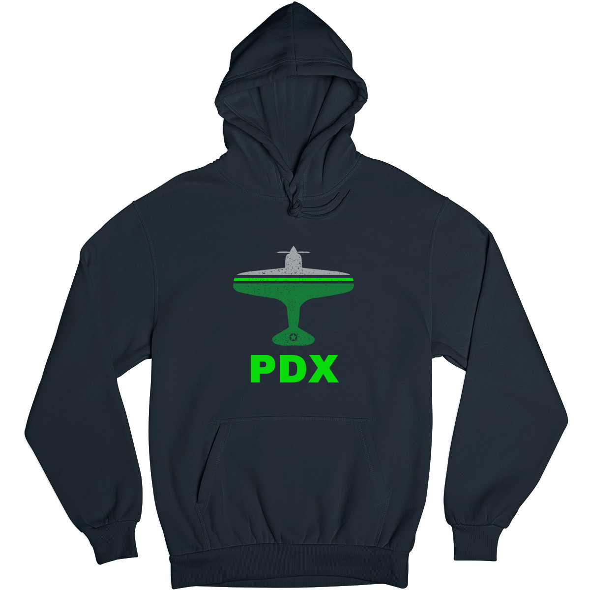 Fly Portland PDX Airport  Unisex Hoodie | Navy