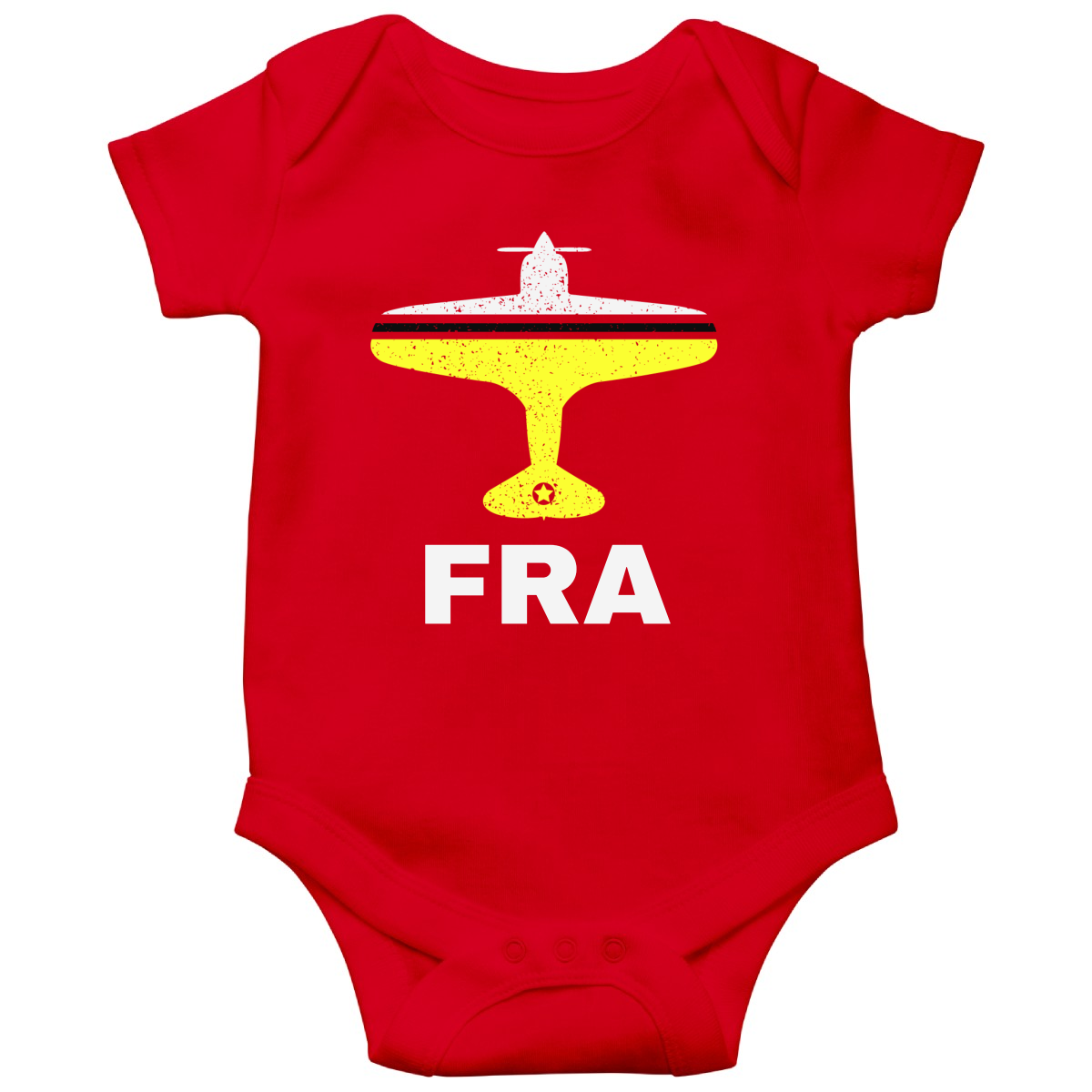 Fly Frankfurt FRA Airport  Baby Bodysuits | Red