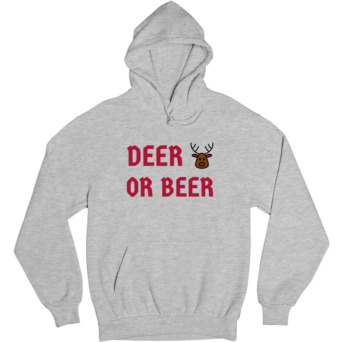 I Don't Have a Red Nose Unisex Hoodie | Gray