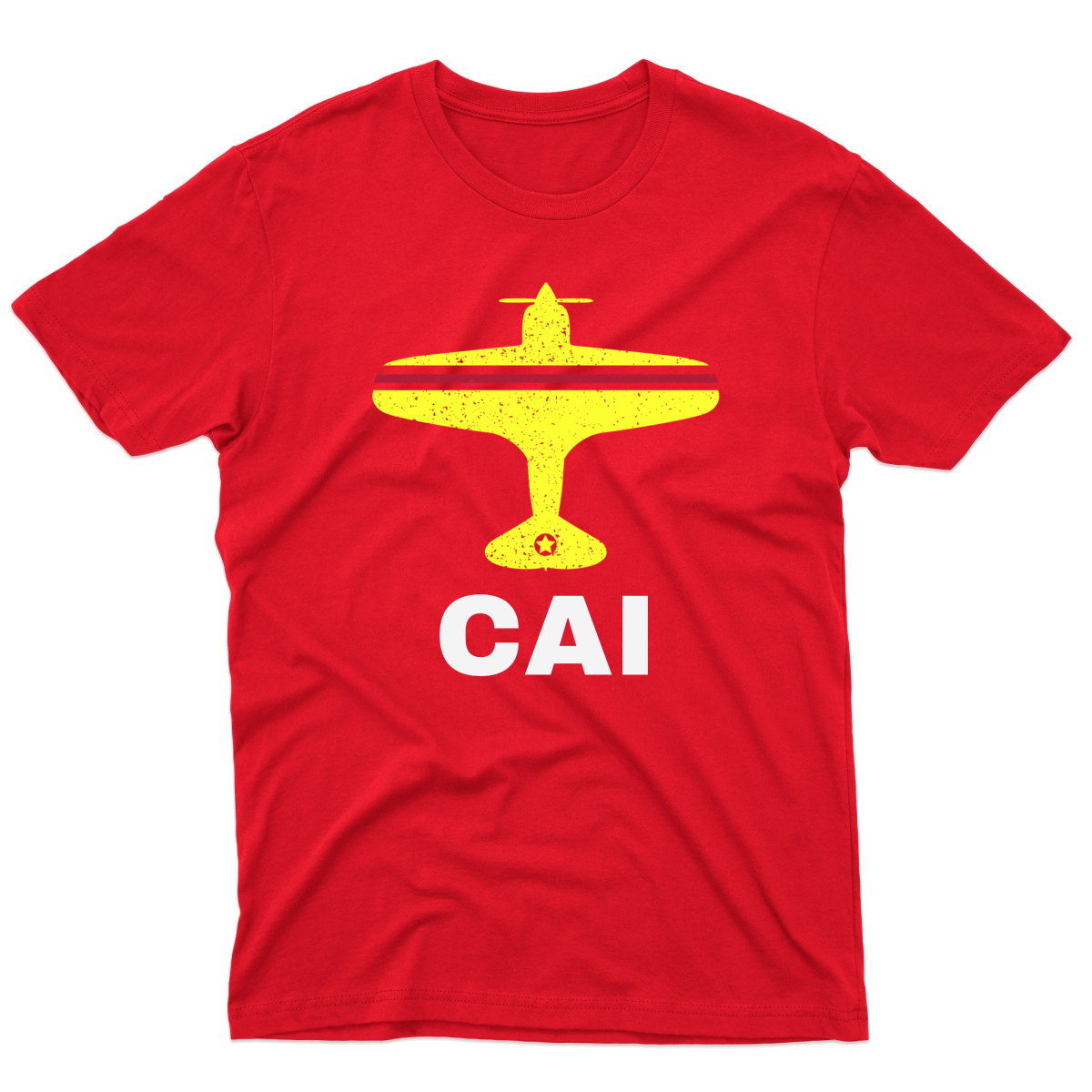 Fly Cairo CAI Airport Men's T-shirt | Red