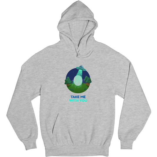 Take Me With You Unisex Hoodie | Gray