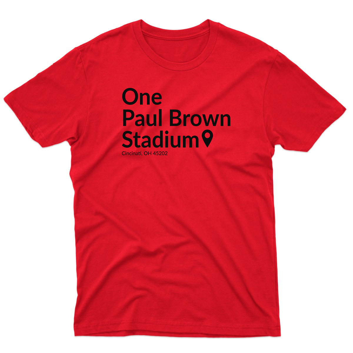 Cincinnati Football Stadium Men's T-shirt | Red