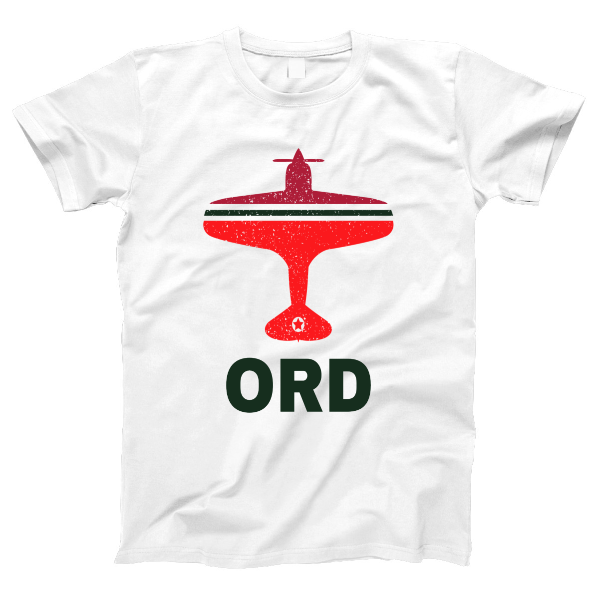 Fly Chicago ORD Airport Women's T-shirt | White