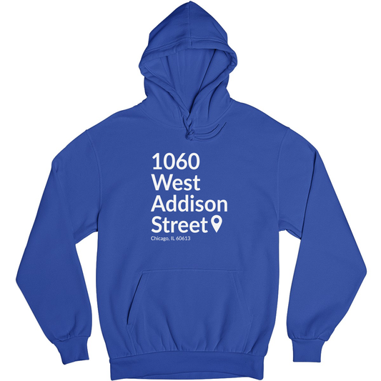 Chicago Baseball Stadium North Side Unisex Hoodie | Blue