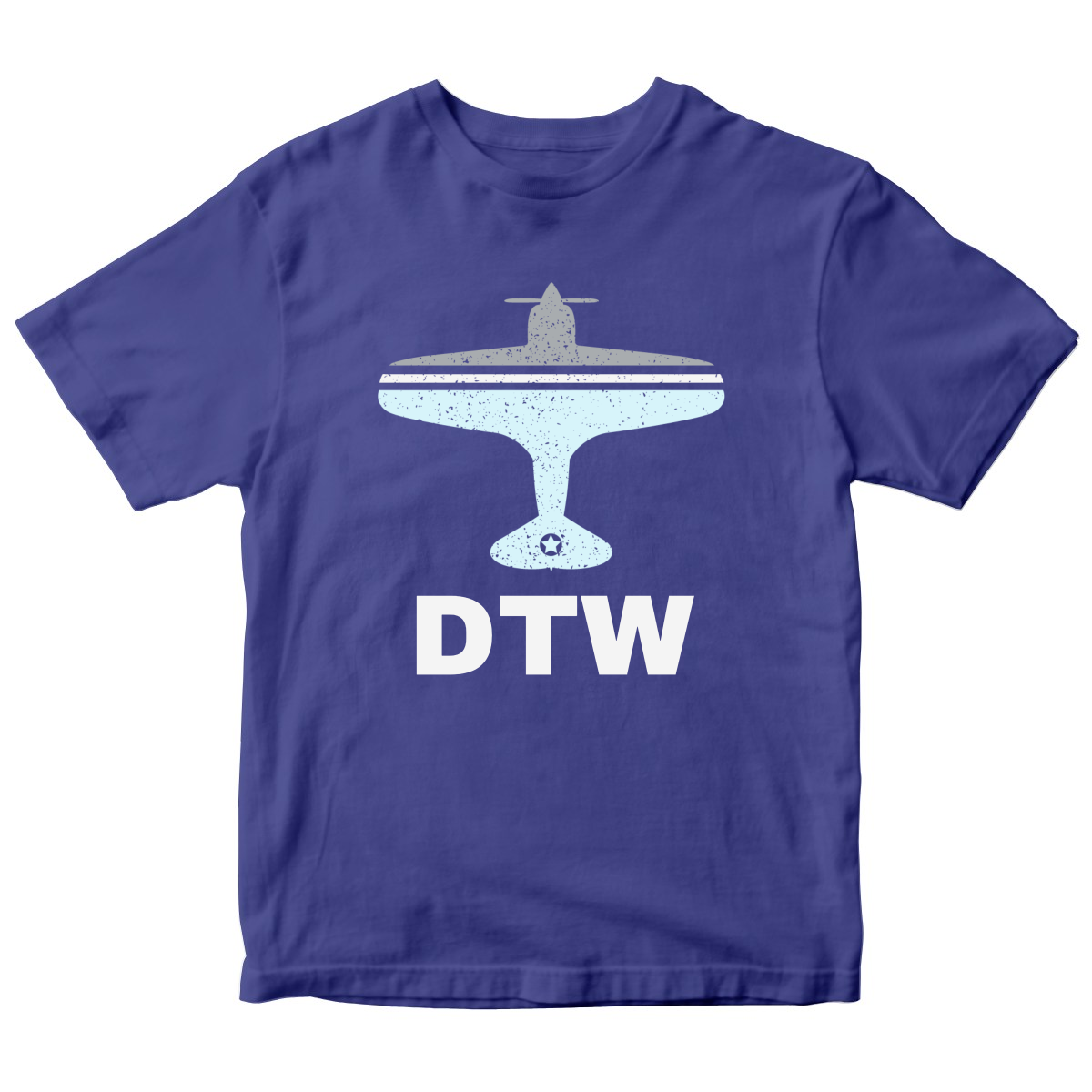 Fly Detrorit DTW Airport Kids T-shirt | Blue