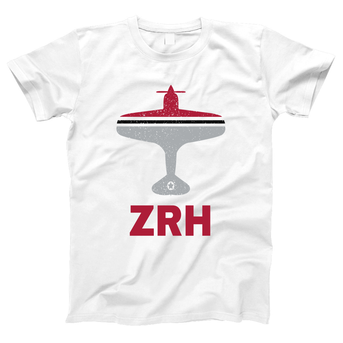Fly Zurich ZRH Airport Women's T-shirt | White
