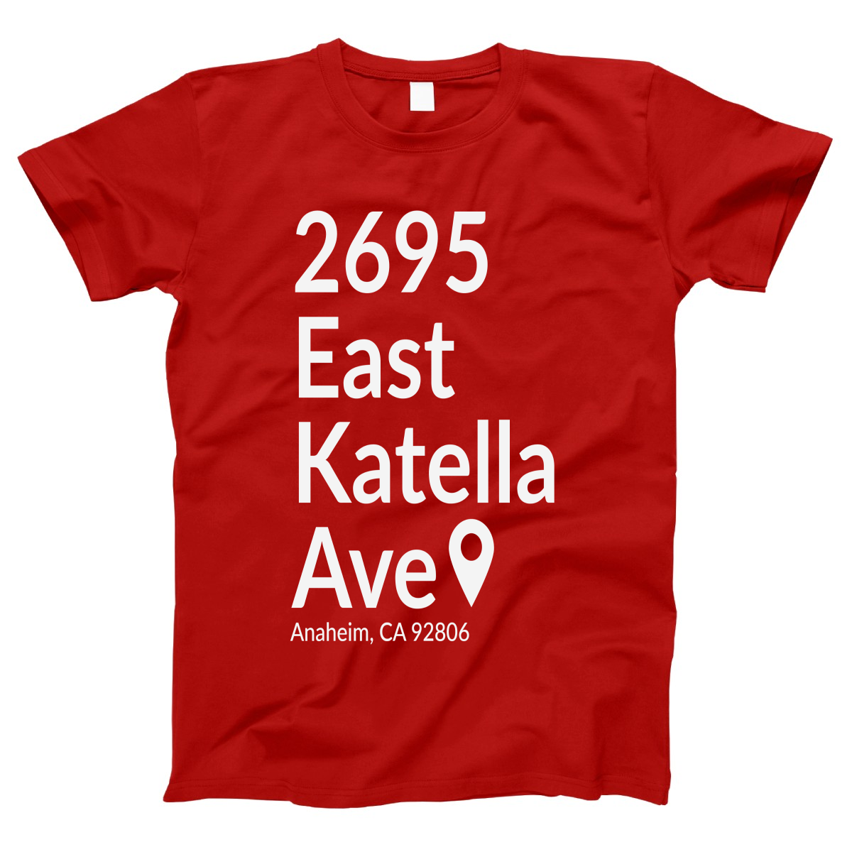 Anaheim Hockey Stadium  Women's T-shirt | Red