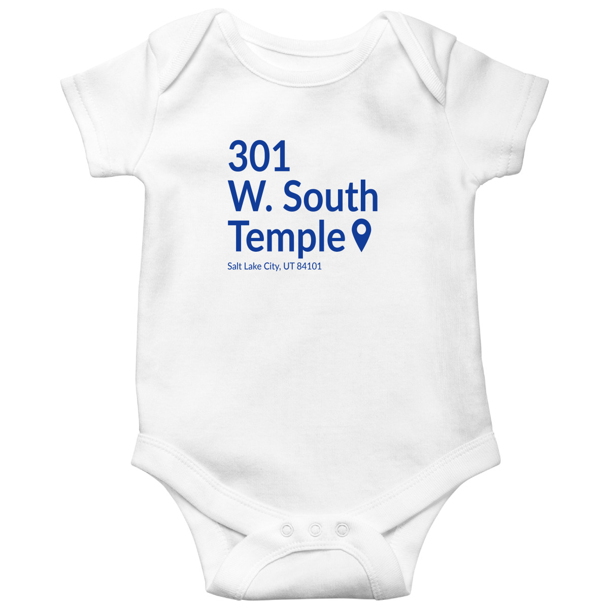 Utah Basketball Stadium Baby Bodysuits | White