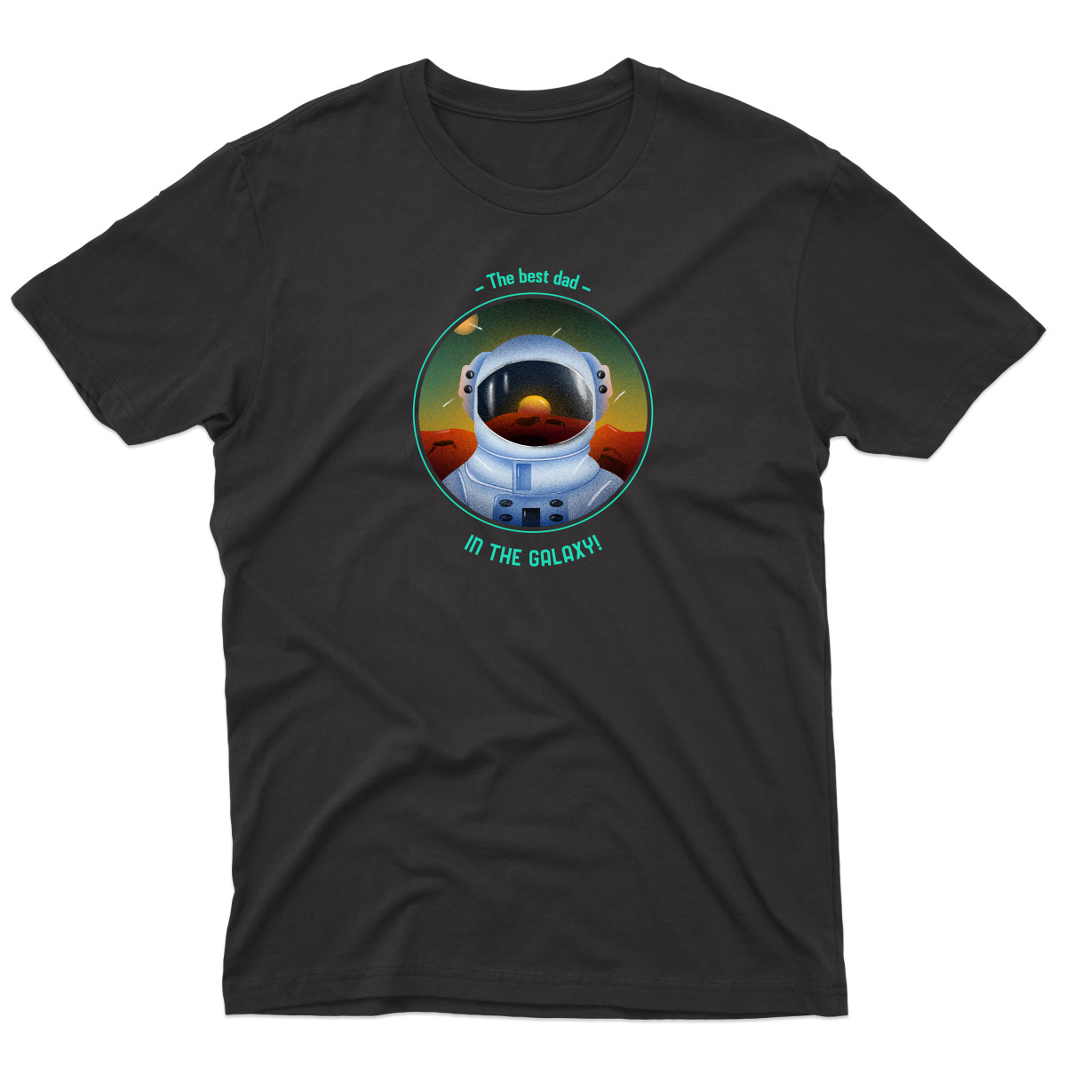 The Best Dad in the Galaxy Men's T-shirt | Black