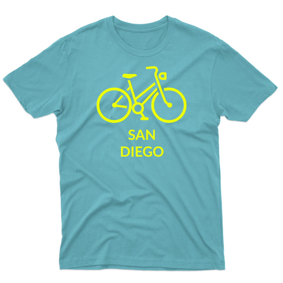 Bike San Diego Represent Men's T-shirt | Turquoise