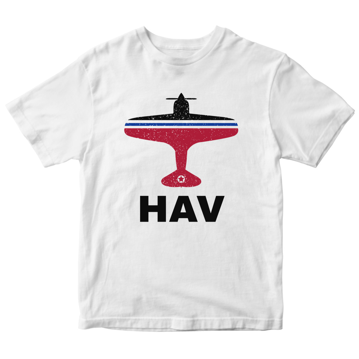 Fly Havana HAV Airport Kids T-shirt | White