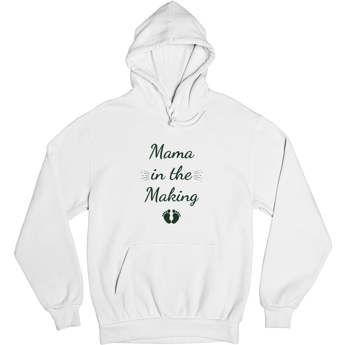 Mama in the Making Shirt Unisex Hoodie | White