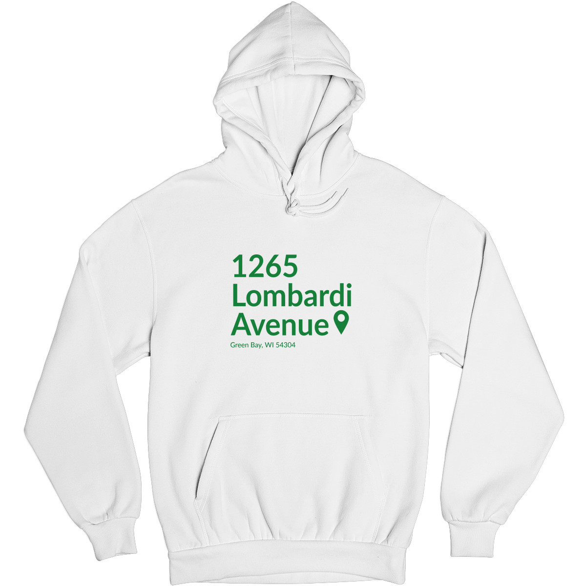 Green Bay Football Stadium Unisex Hoodie | White