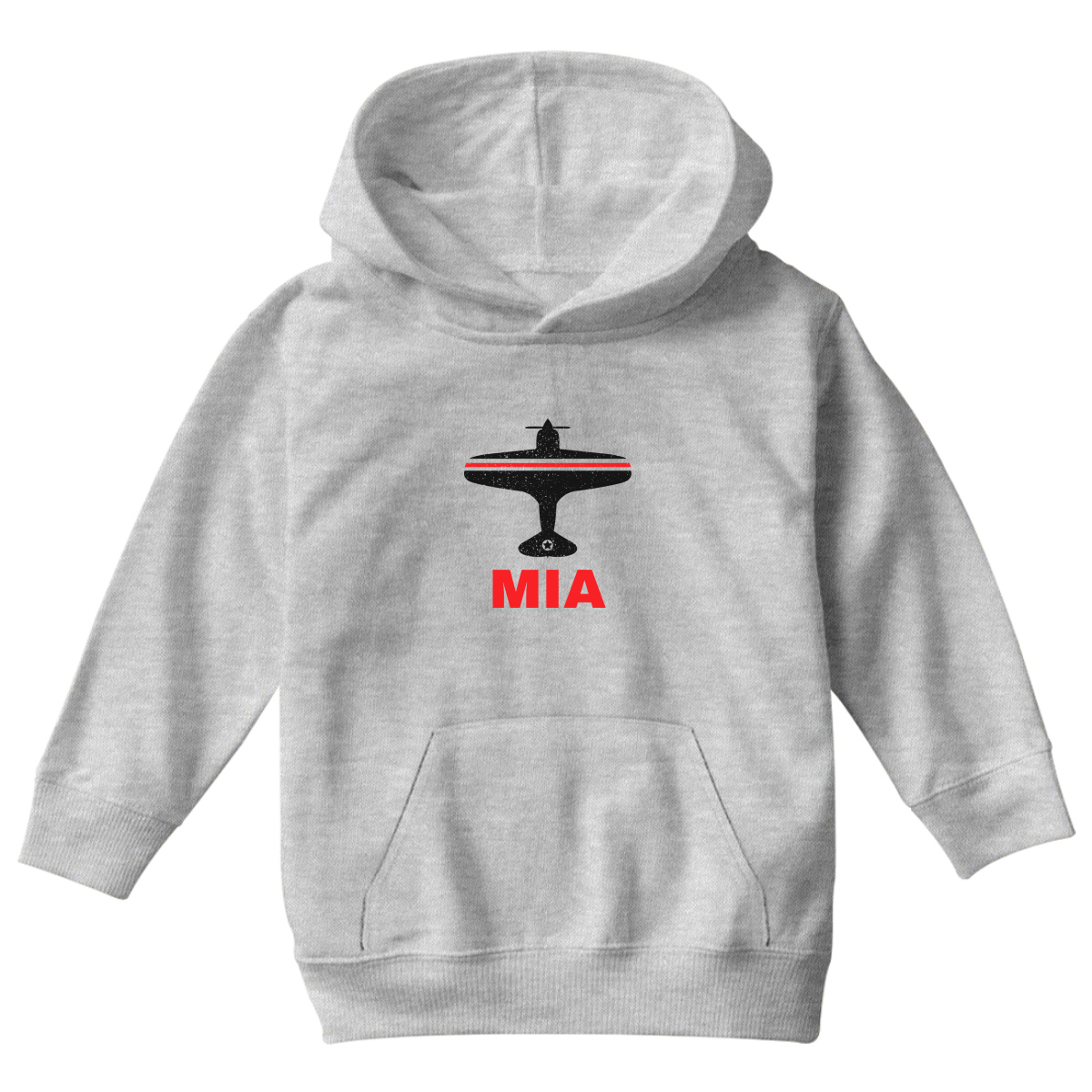 Fly Miami MIA Airport Kids Hoodie | Gray