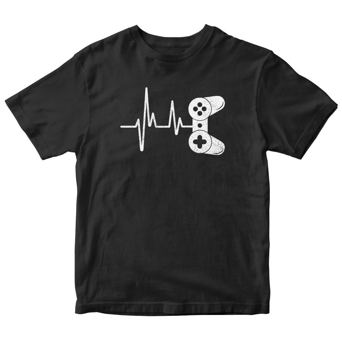 Gamer Heartbeat Kids T-shirt | Black