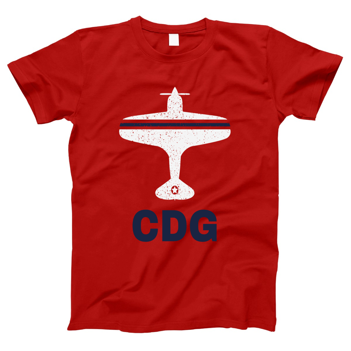 Fly Paris CDG Airport Women's T-shirt | Red