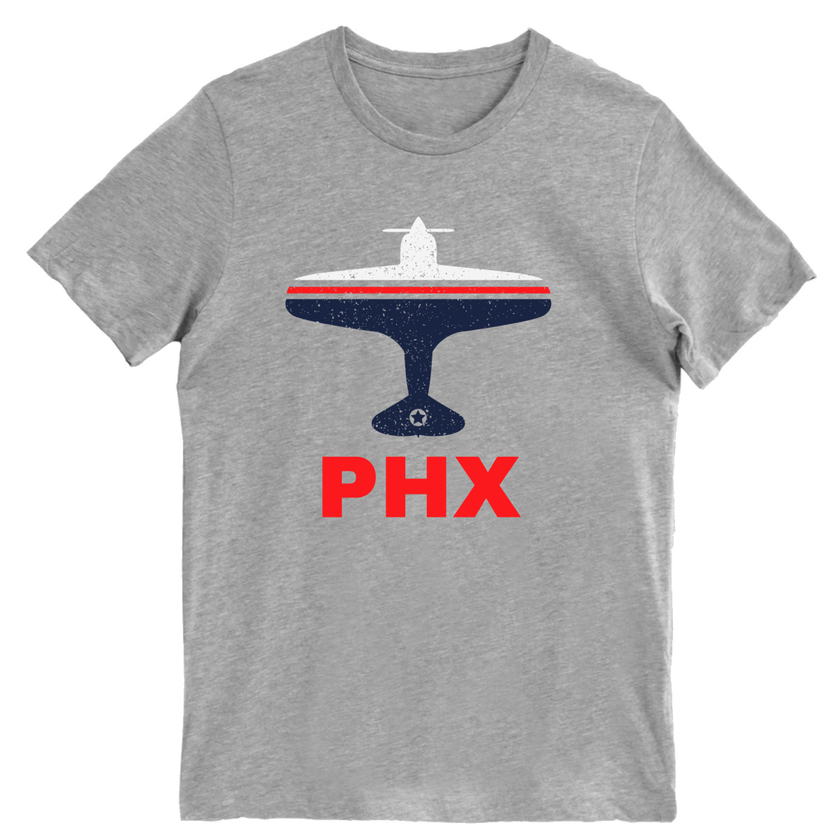 Fly Phoenix PHX Airport  Men's T-shirt | Gray