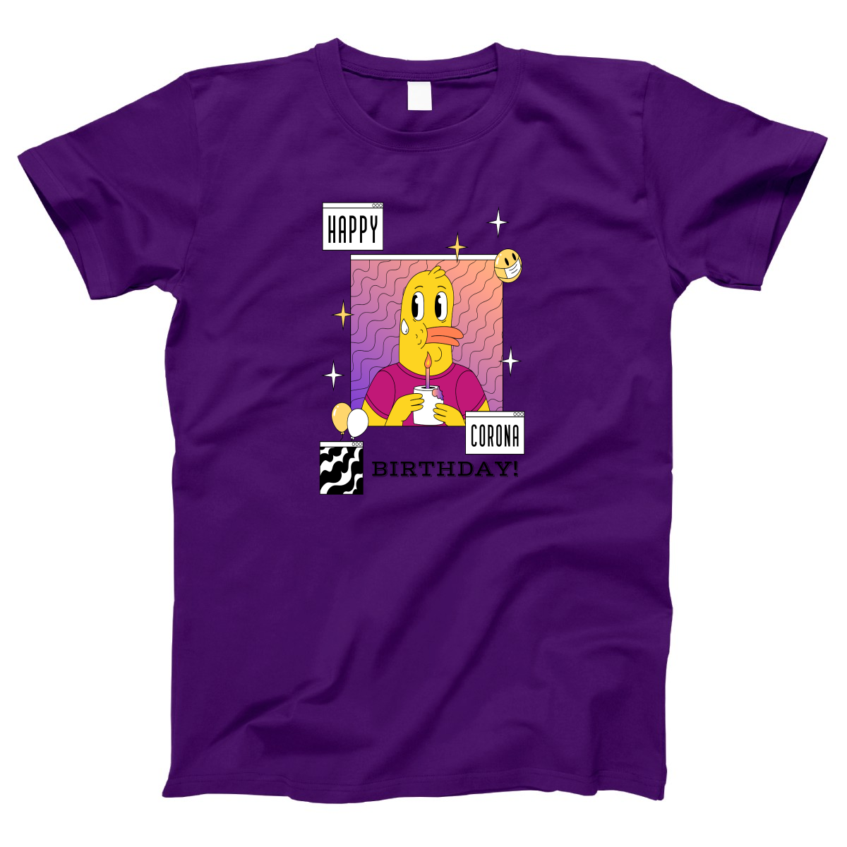 Happy Corona Birthday Women's T-shirt | Purple