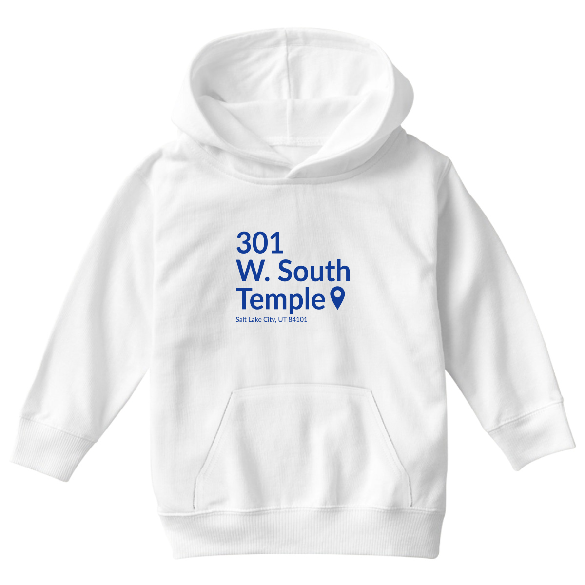 Utah Basketball Stadium Kids Hoodie | White