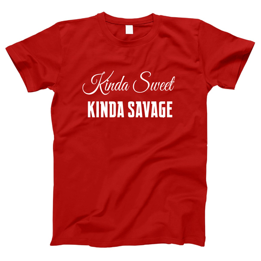 Kinda Sweet Kinda Savage Women's T-shirt | Red