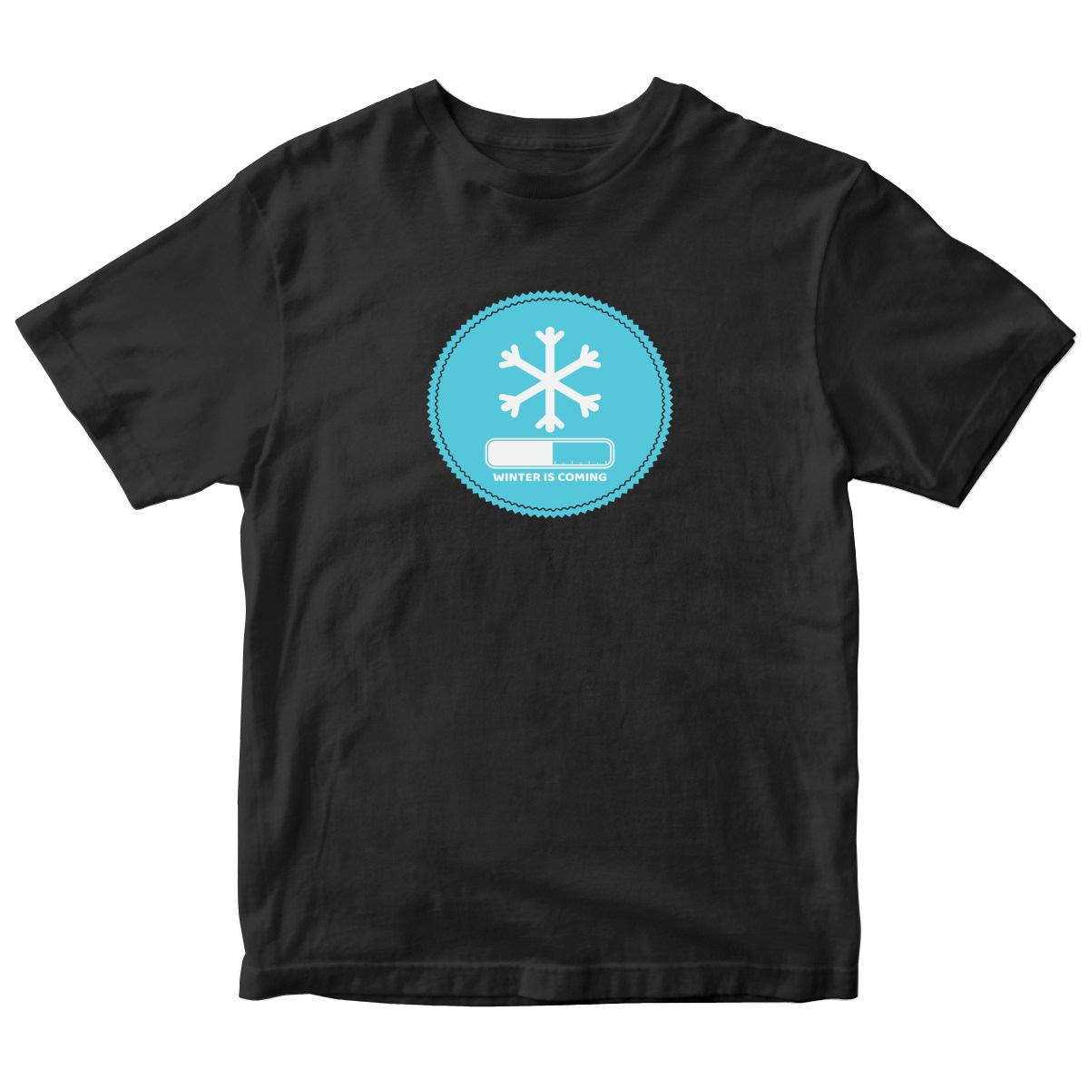 Winter Is Coming Kids T-shirt | Black
