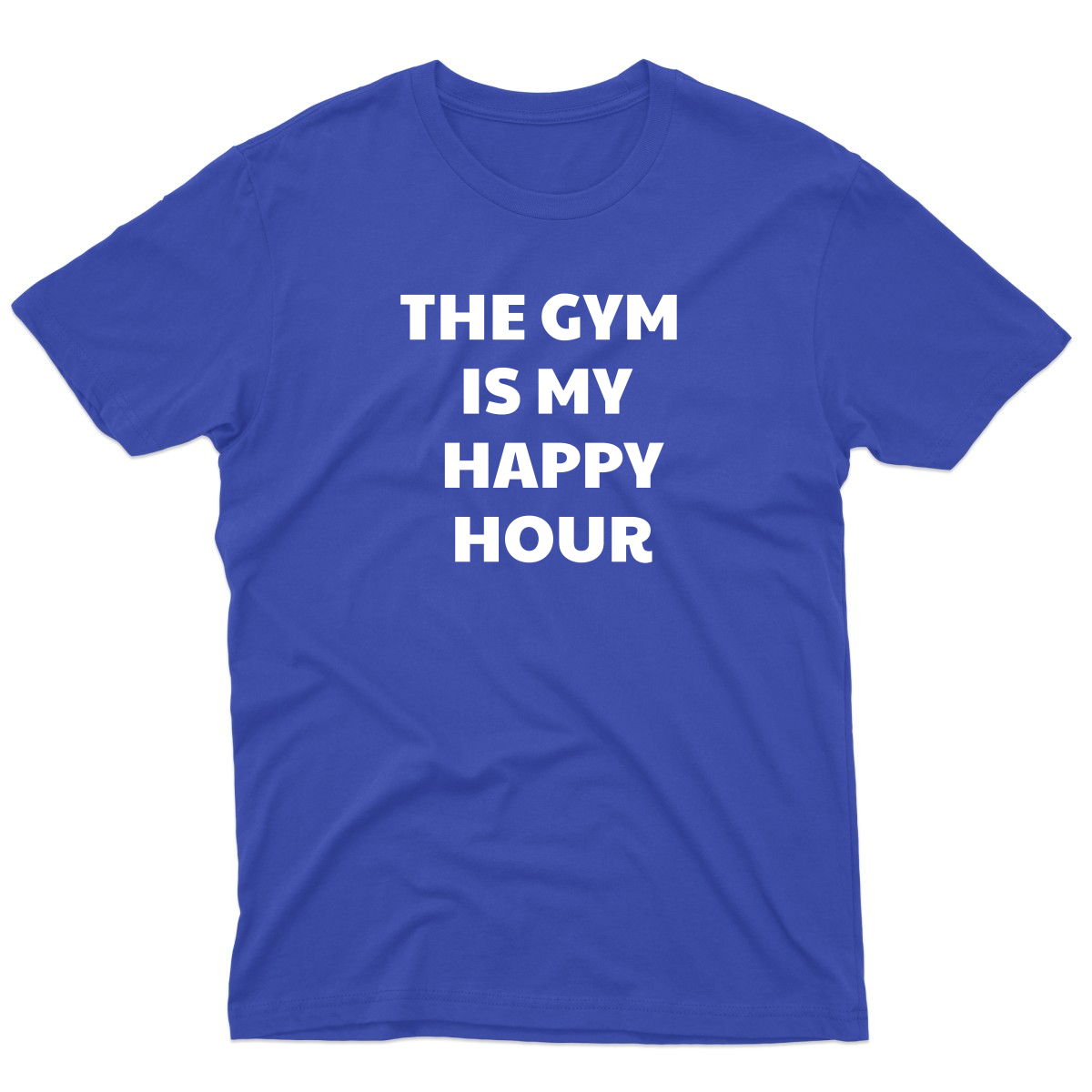 The Gym is my happy hour Men's T-shirt | Blue