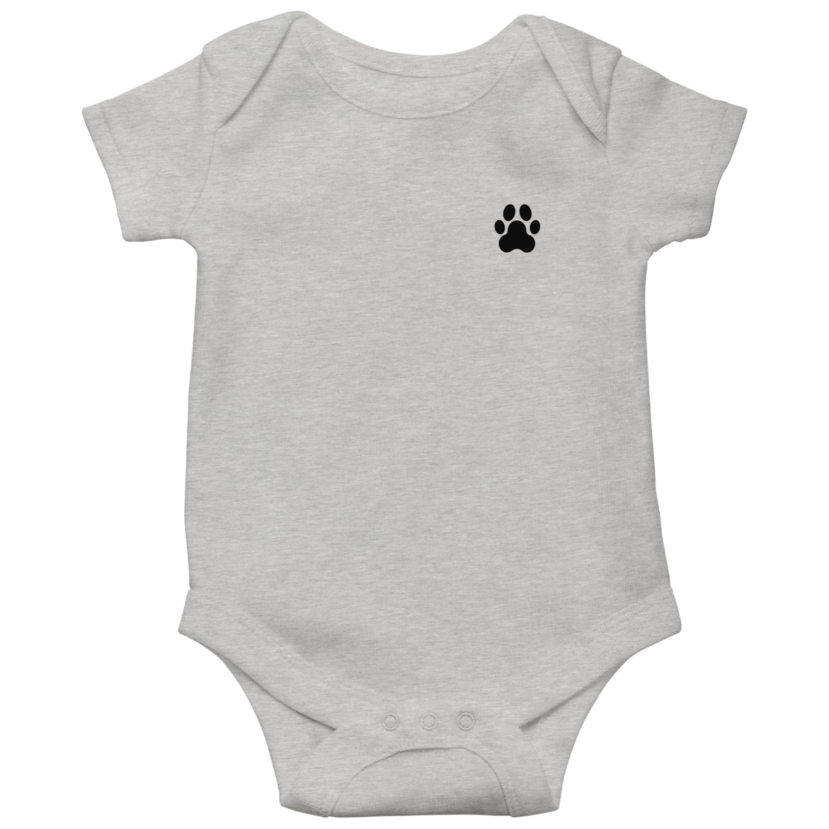 Paw Baby Bodysuits | Gray