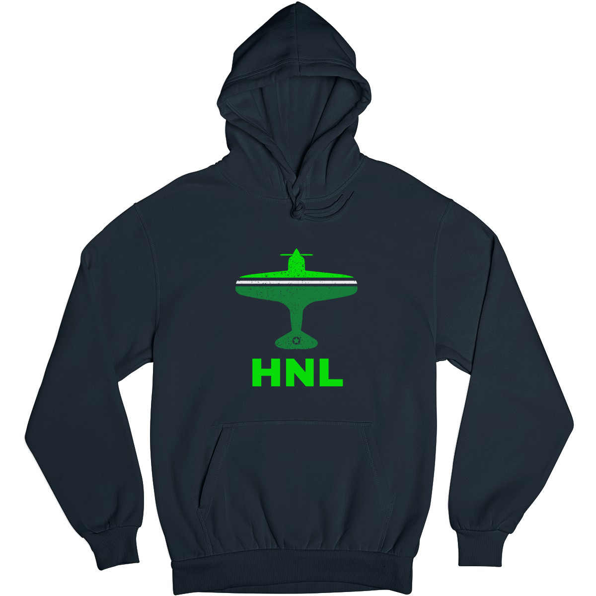 Fly Honolulu HNL Airport Unisex Hoodie | Navy