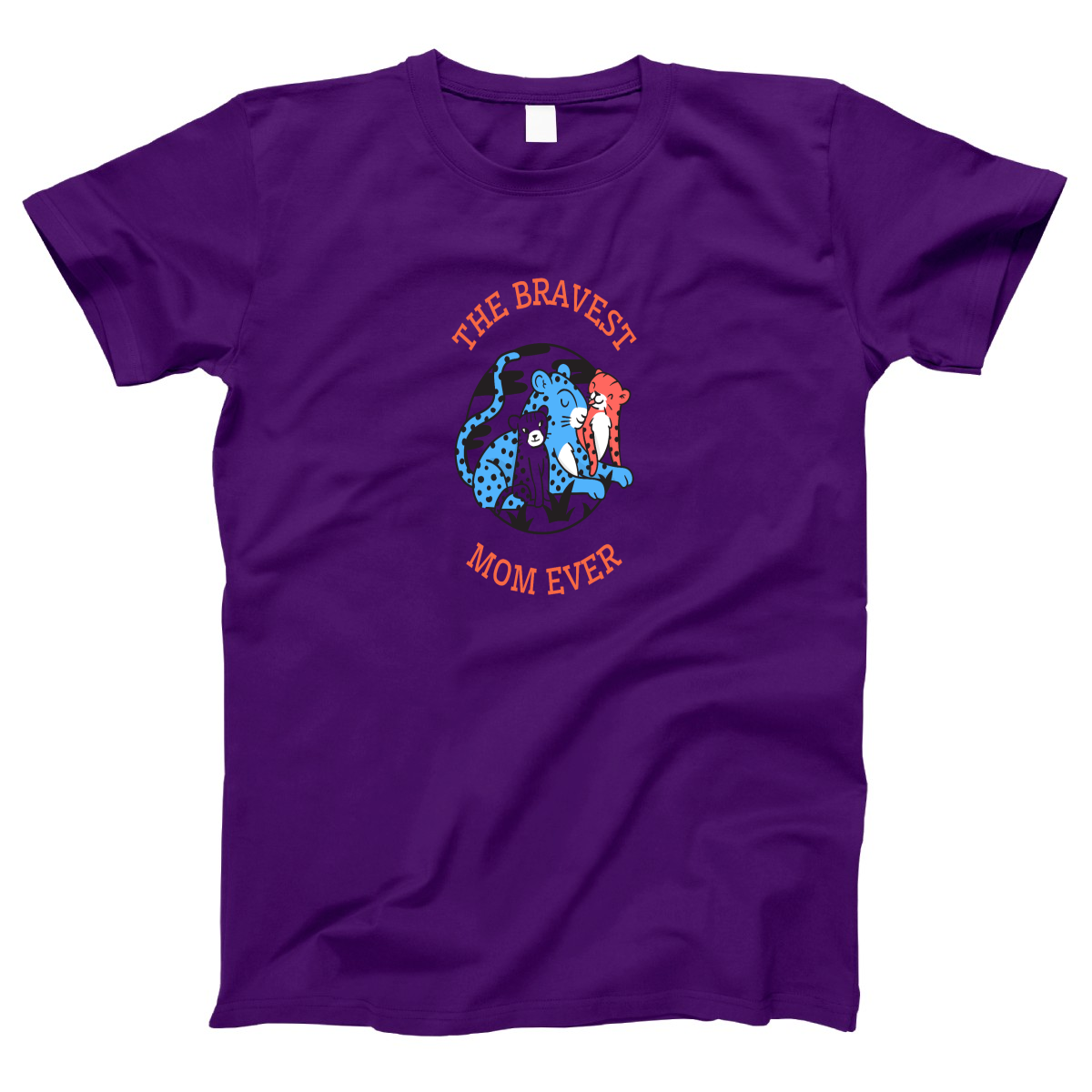 The Bravest Mom Ever Women's T-shirt | Purple