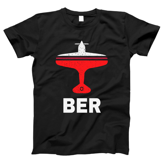 Fly Berlin BER Airport Women's T-shirt | Black
