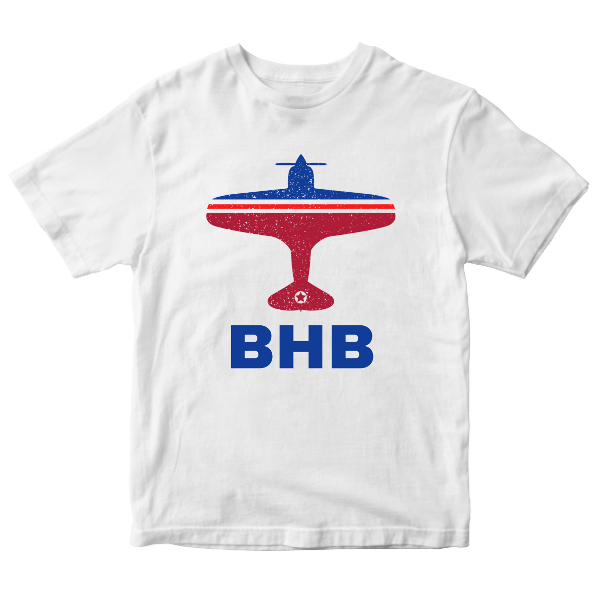 Fly Bar Harbor BHB Airport Kids T-shirt