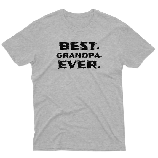 Best Grandpa Ever Men's T-shirt | Gray