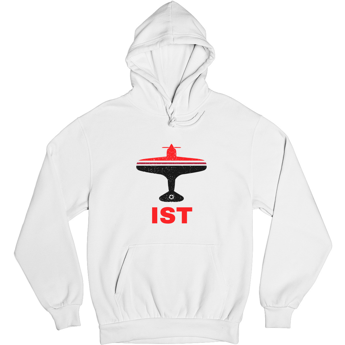 Fly Istanbul IST Airport Unisex Hoodie | White