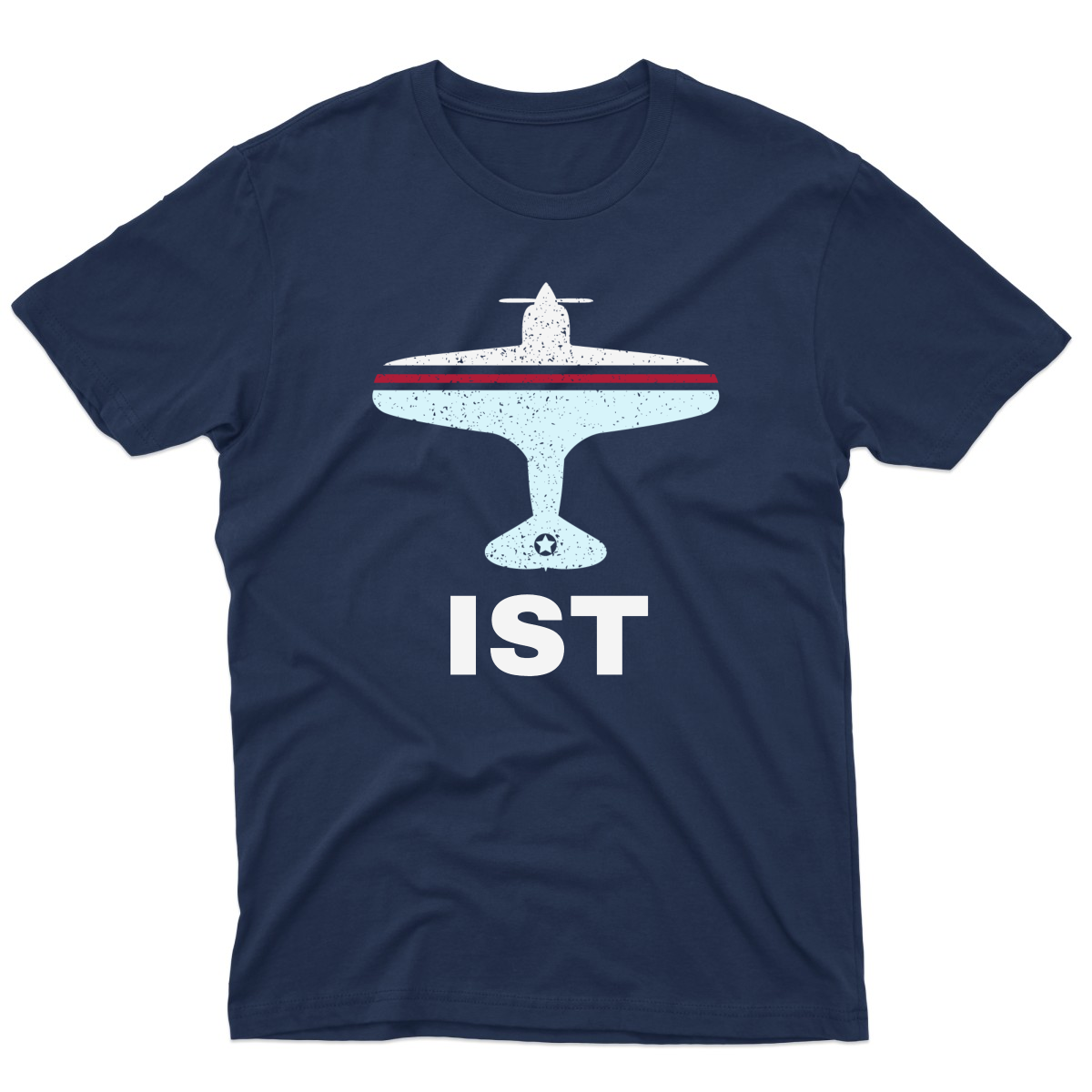 Fly Istanbul IST Airport Men's T-shirt | Navy