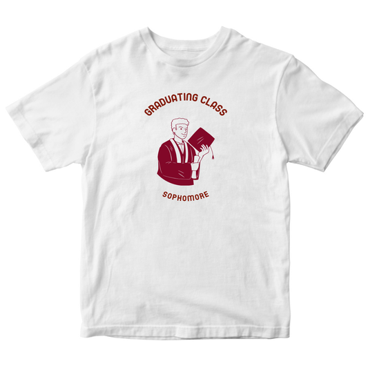 Graduating Class Sophomore Kids T-shirt | White