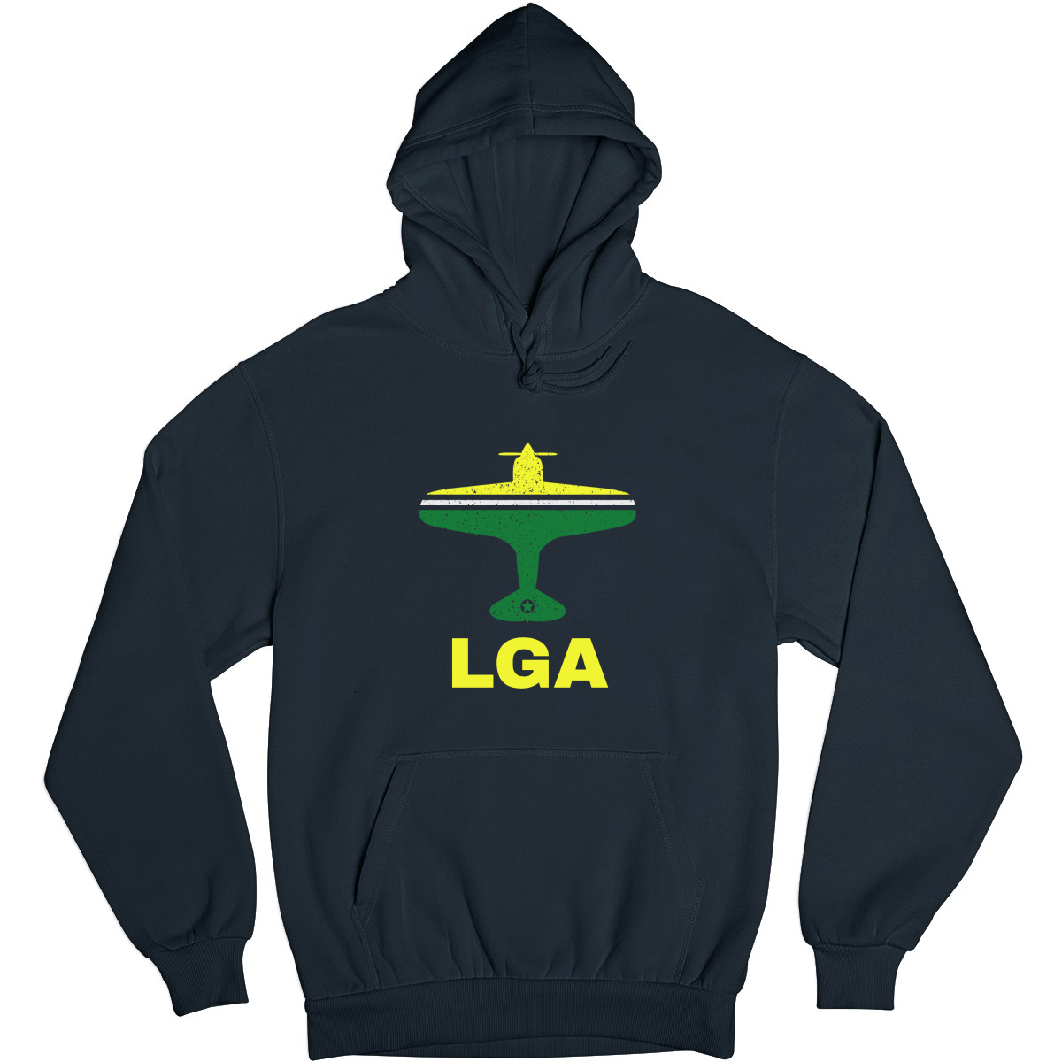 Fly New York LGA Airport Unisex Hoodie | Navy